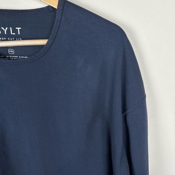 Bylt Drop Cut Lux Dual Layer Navy Long Sleeve Shirt Men’s XXL Read - Picture 5 of 9